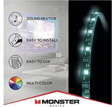 MONSTER Sound Reative Multi-color 6.5ft. LED Light Strip