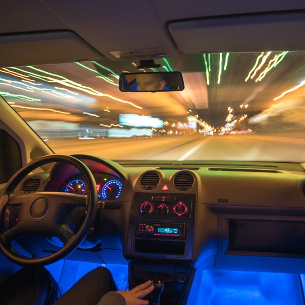 Smart App Fiber Optic Wire Bluetooth Sound-Reactive Multi-Color Car  Interior Lighting Kit - Monster Illuminessence